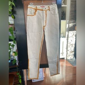 New Eckhaus Latta Seam Painting Narrow Leg Jeans 27